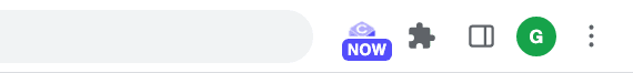 Toolbar with the Calendario icon showing a NOW badge